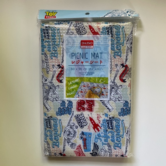 Daiso Bedding Toy Story Pixar Picnic Mat Poshmark